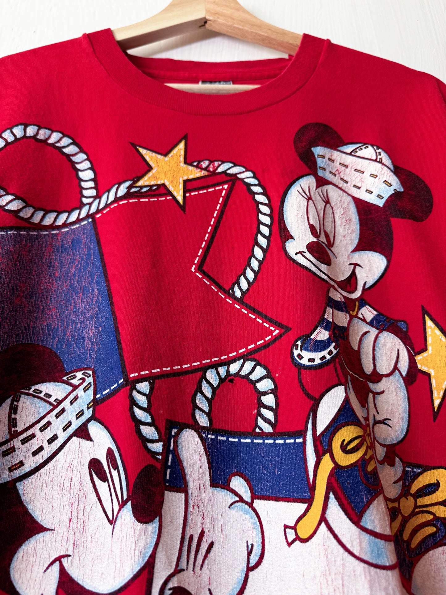 VINTAGE 90’s Mickey + Minnie Nautical Tee - 1X