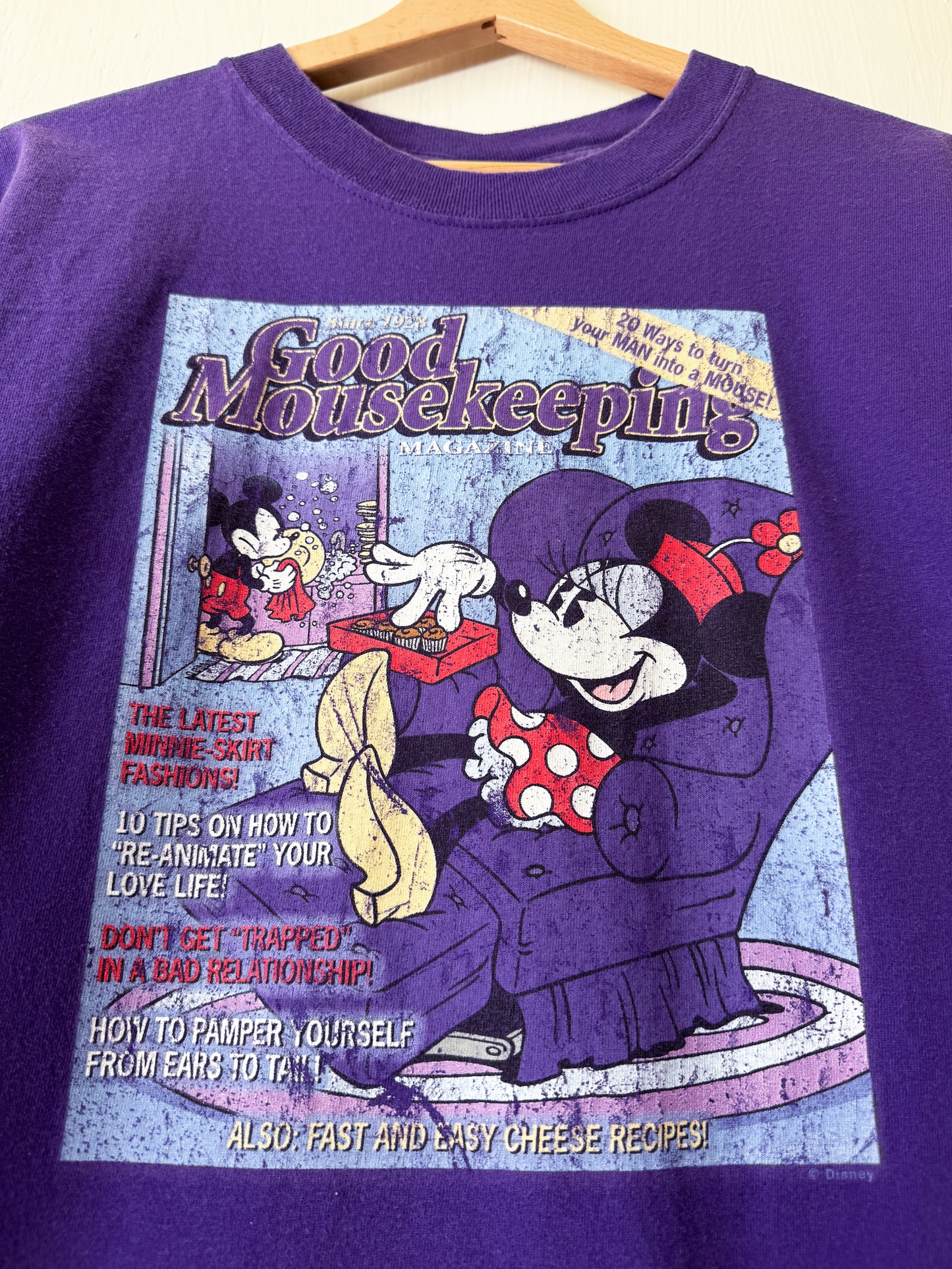 VINTAGE 90’s Minnie ‘Good Mousekeeping’ Magazine Tee - M