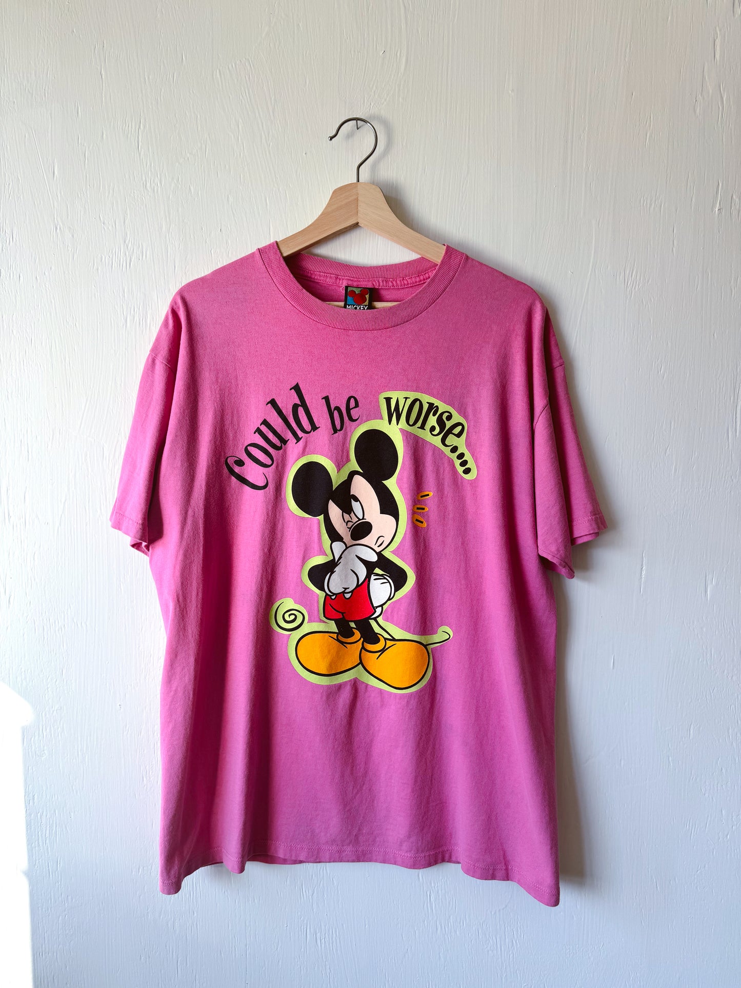 VINTAGE Rare 90’s Could Be Worse Pink Tee - L