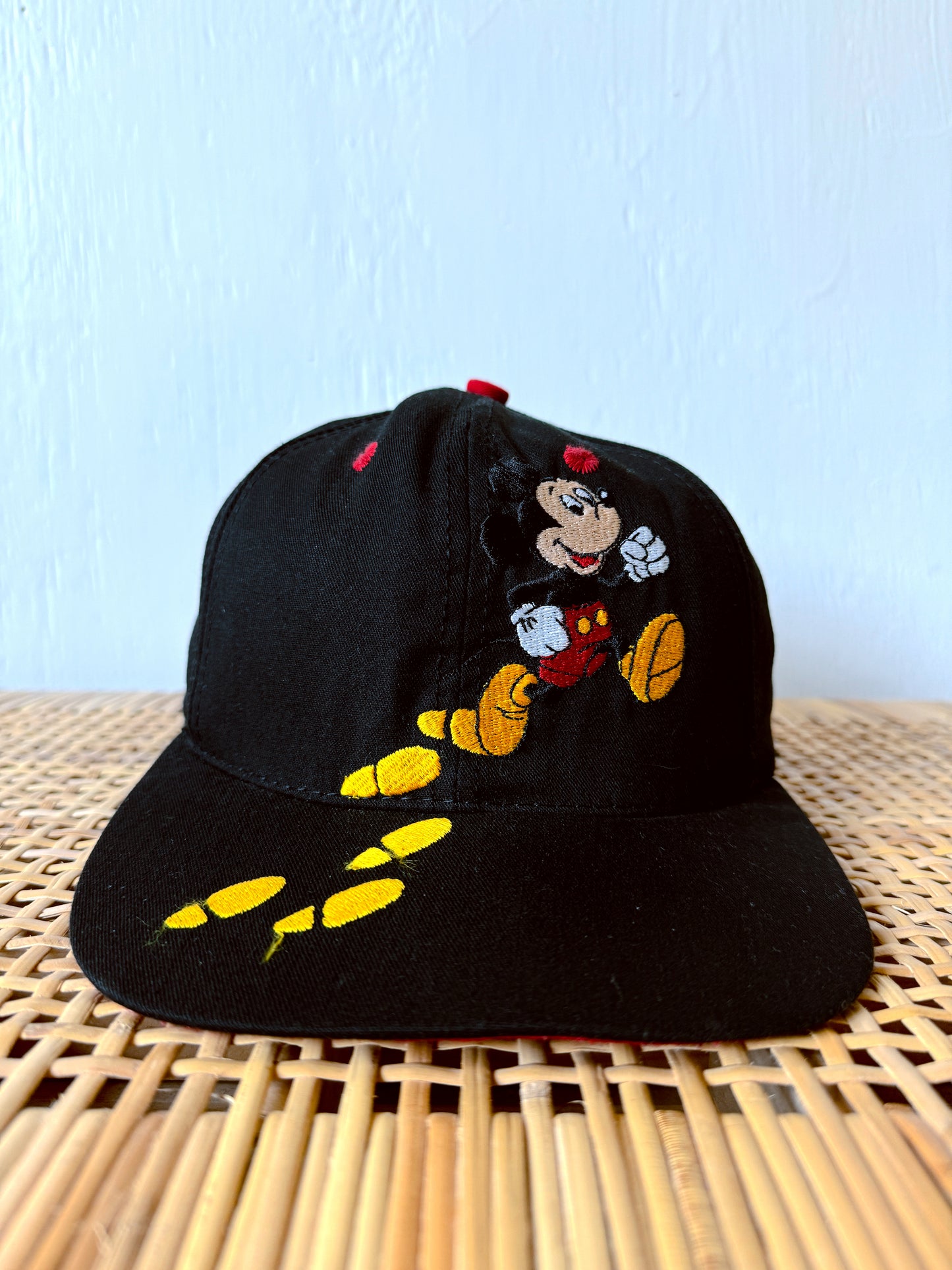 VINTAGE 90’s Mickey Footsteps Snapback Hat