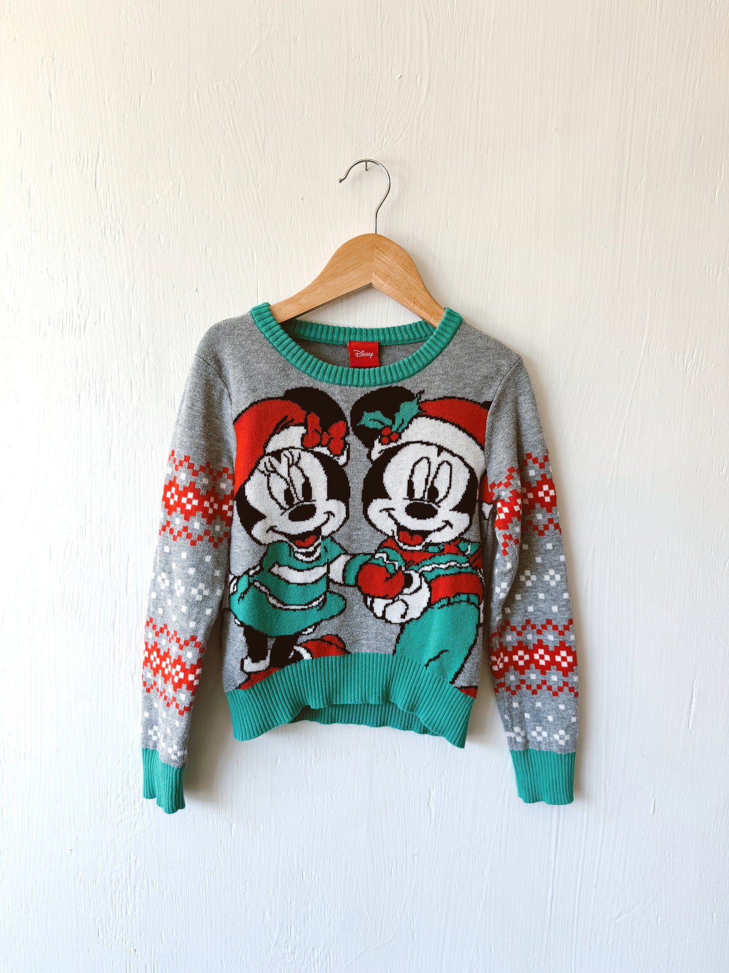 Retro Mickey + Minnie Holiday Sweater - YXS (4/5)