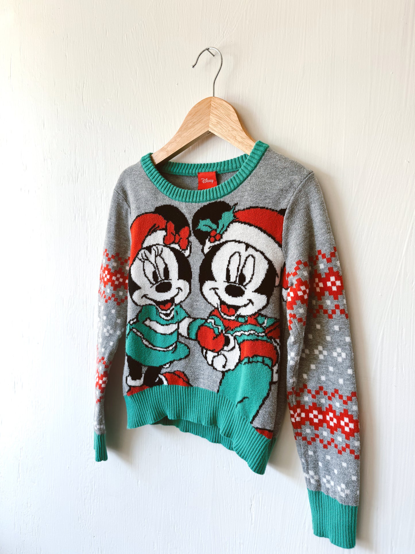 Retro Mickey + Minnie Holiday Sweater - YXS (4/5)