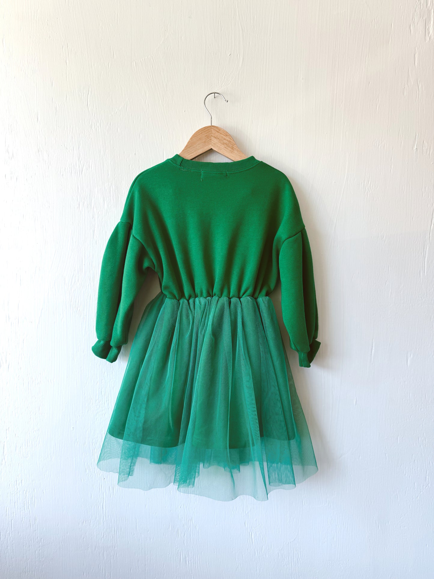 Green Minnie Sweatshirt Dress - Y5/6