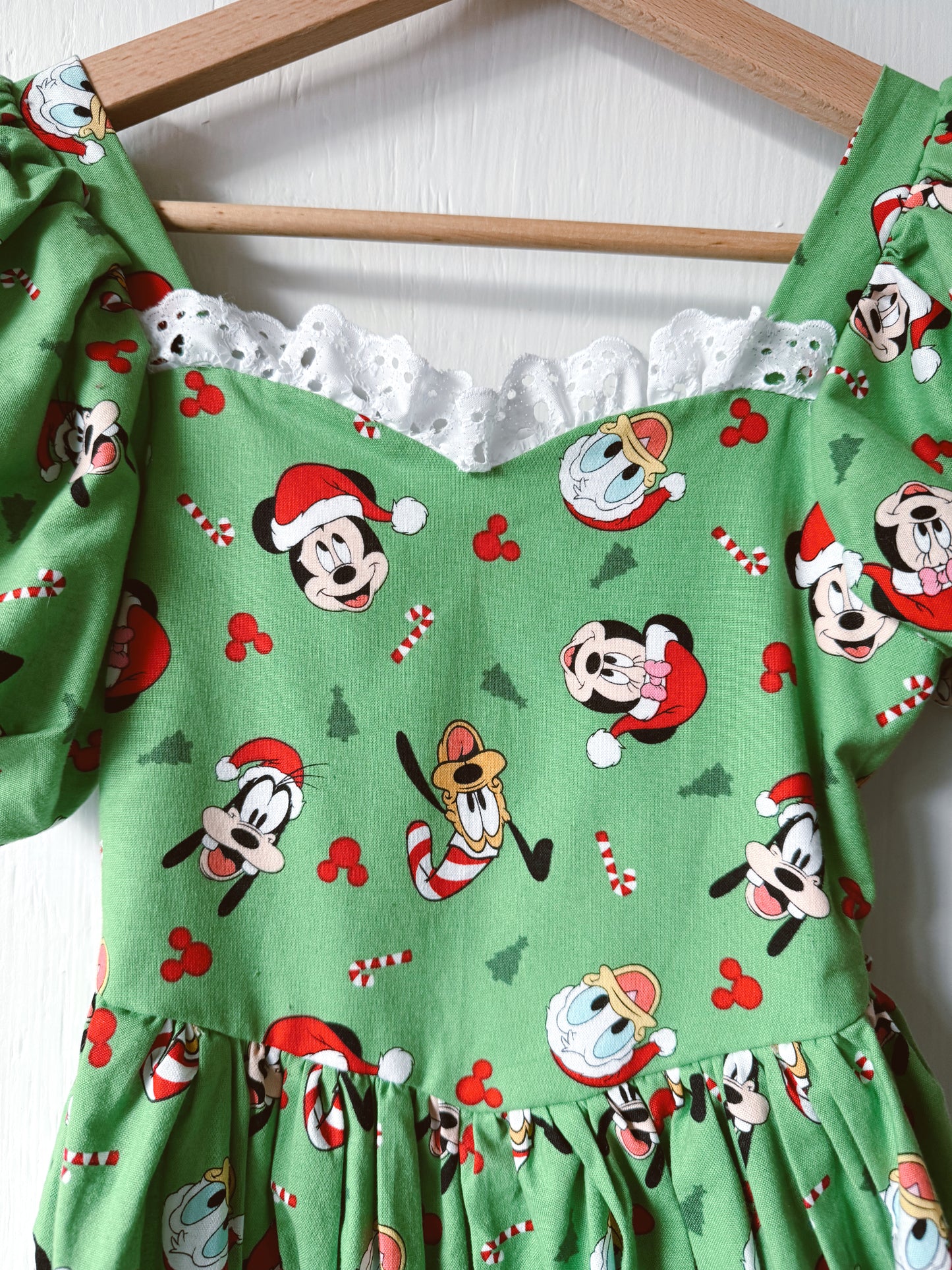 Handmade Festive Mickey + Co Twirl Dress - 5