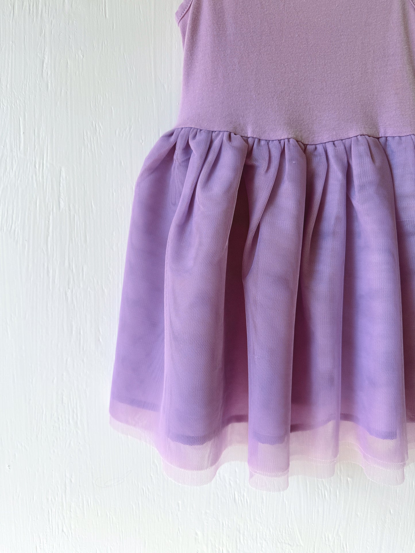 Purple Twirl Tank Dress - 2T