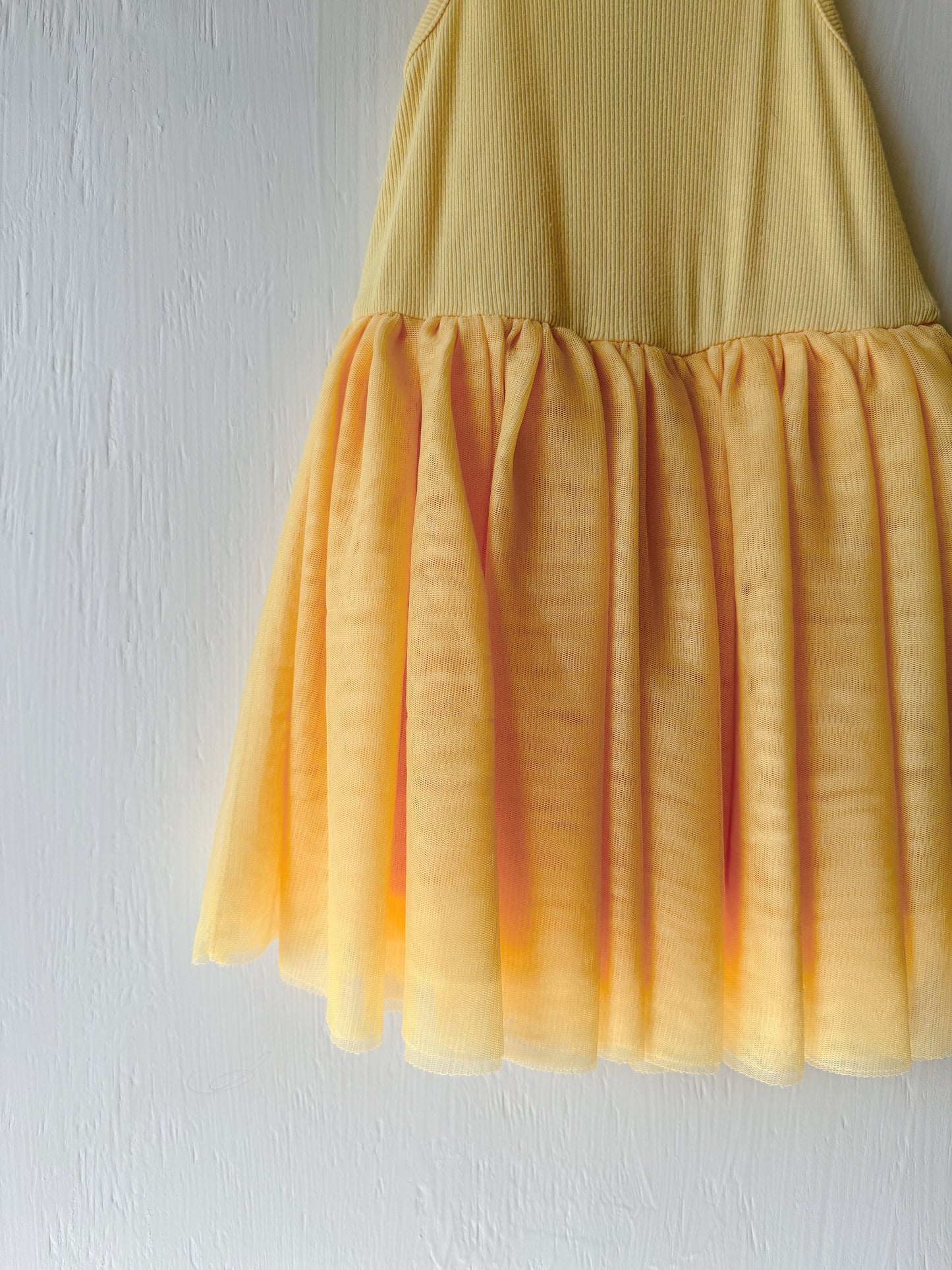 Yellow Twirl Tank Dress - 2T