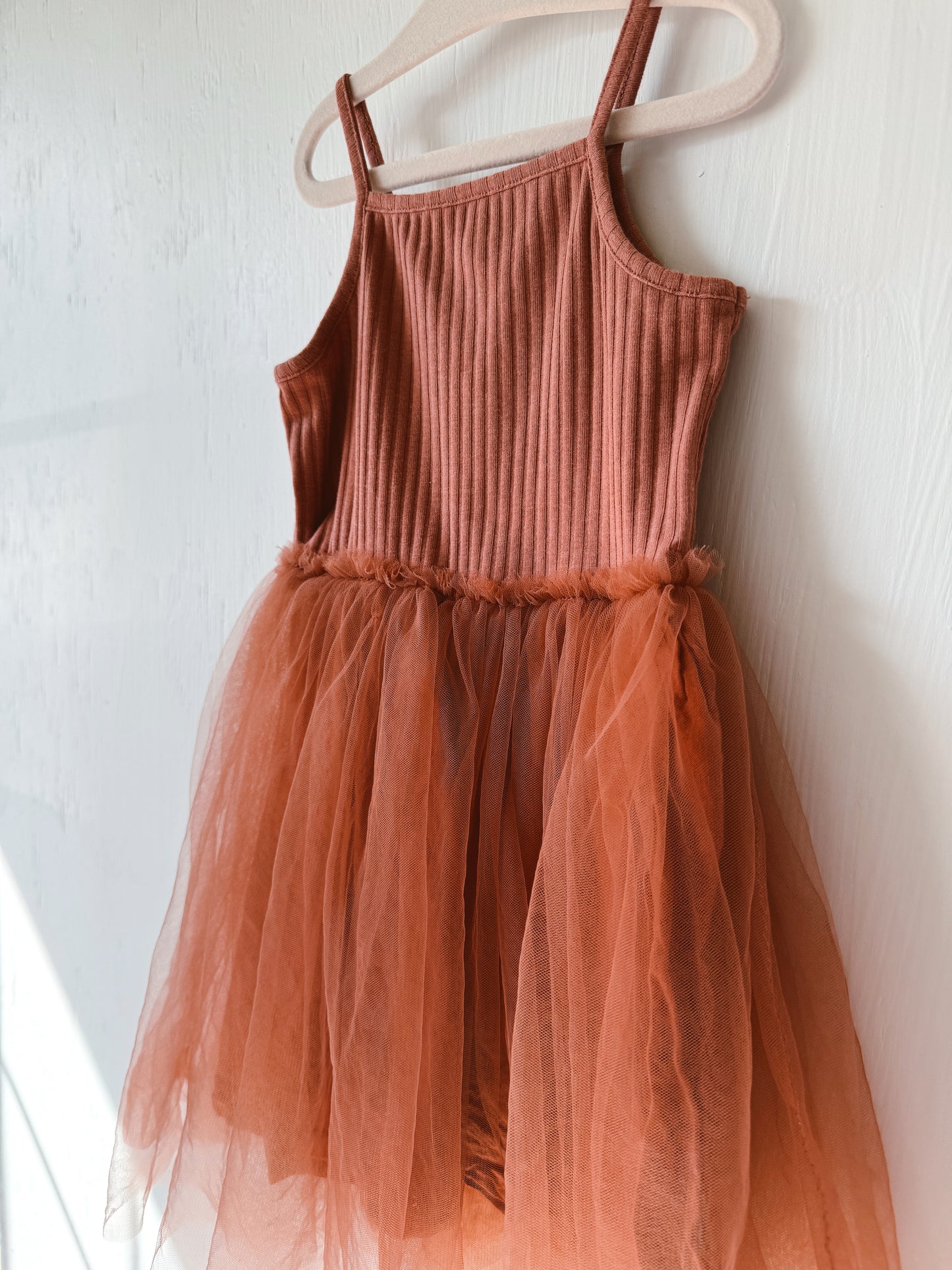 Brown Twirl Tank Dress - 5T