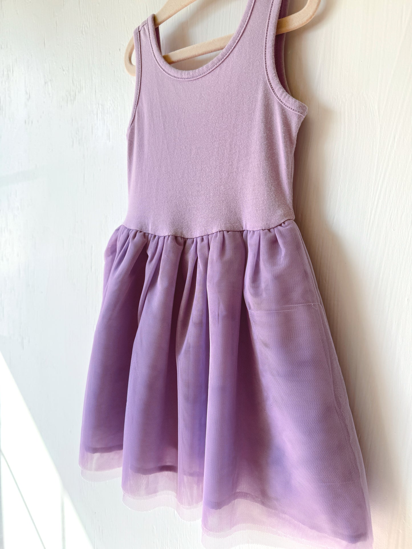 Purple Twirl Tank Dress - 2T