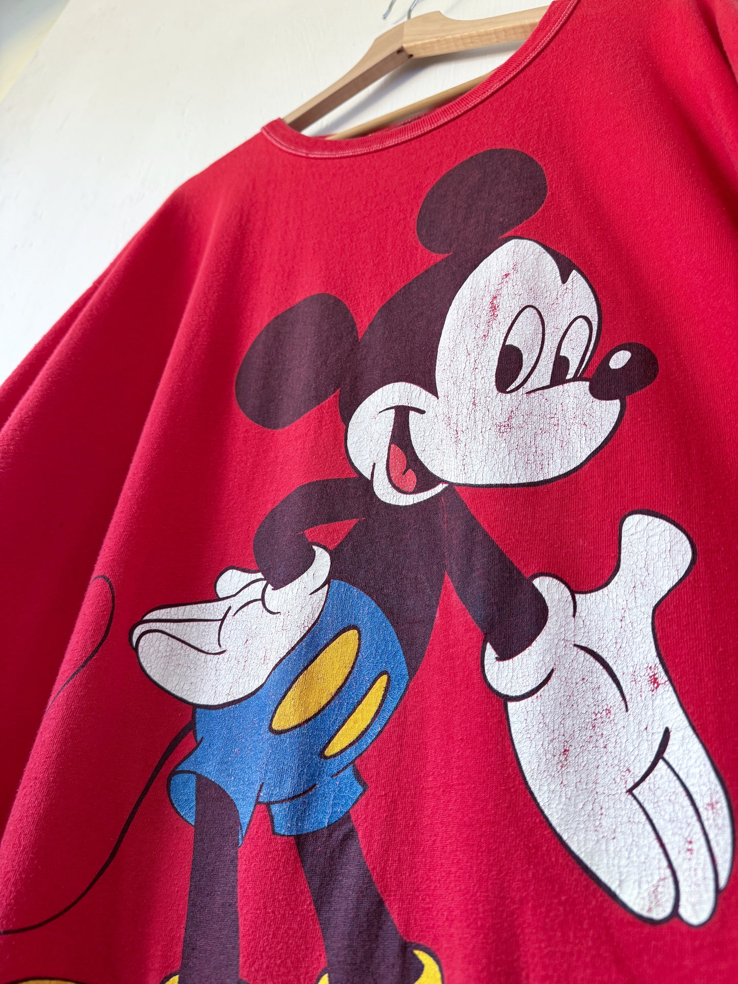 VINTAGE 80’s Classic Red Mickey Tee - 2X.