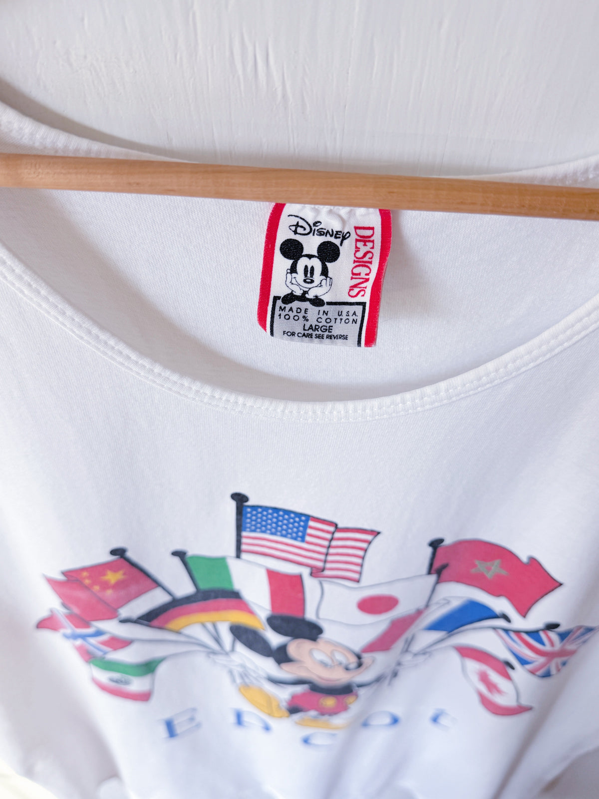 VINTAGE 90’s Epcot World Showcase Tank - L