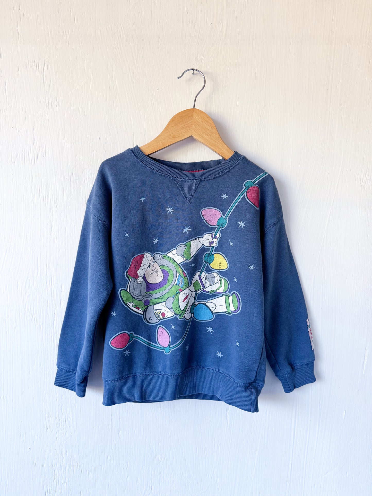 Buzz Christmas Lights Crewneck - 4T