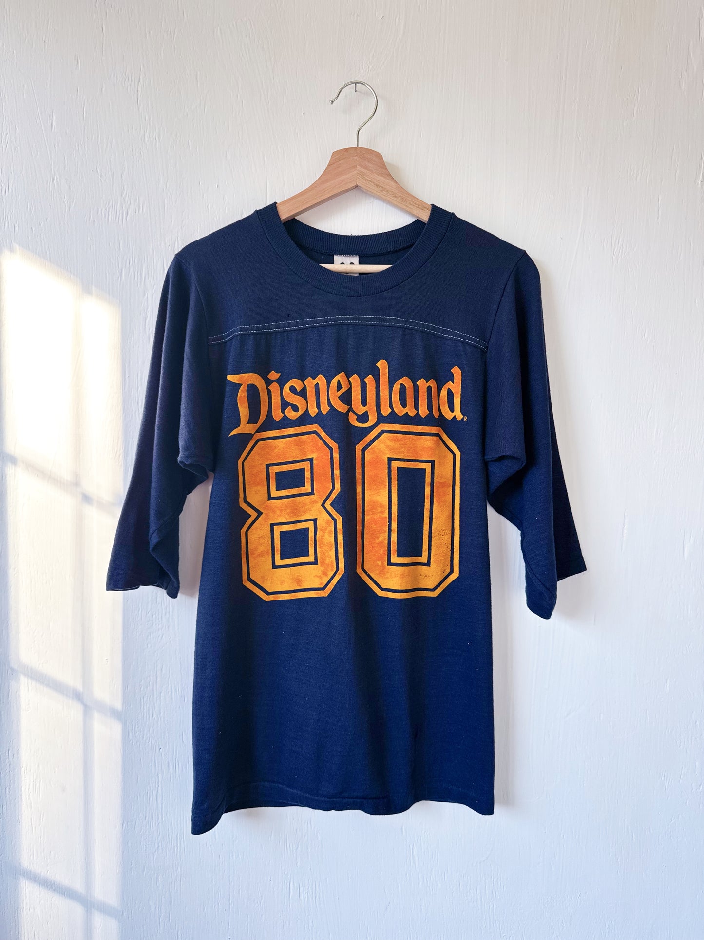 VINTAGE 1980 Rare Disneyland Jersey Tee - S