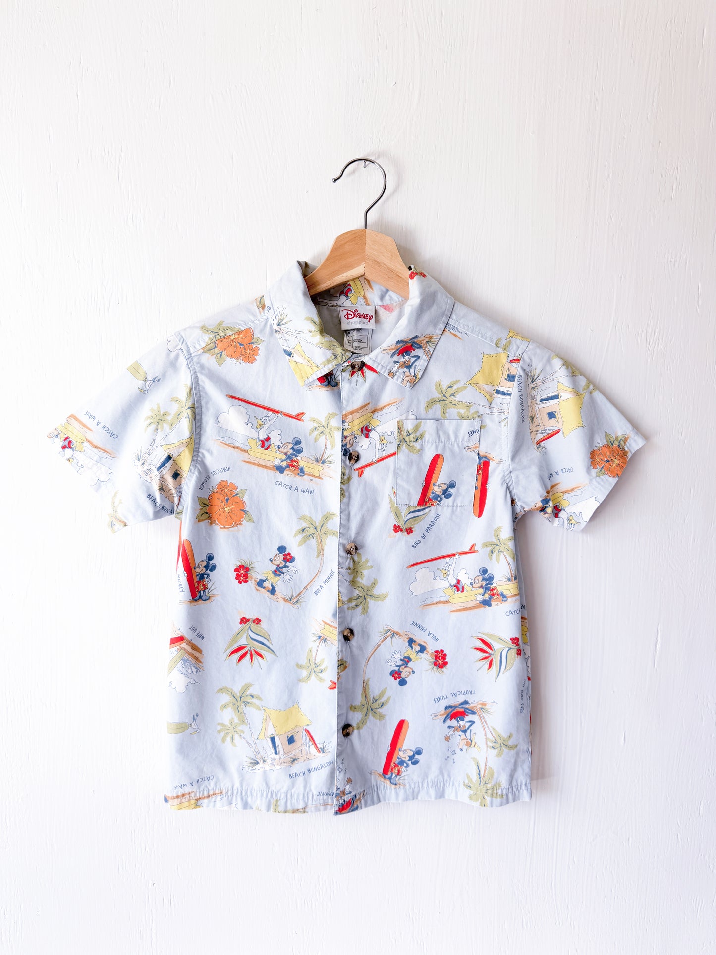VINTAGE 00’s Disney Store Surf Button Down - YM