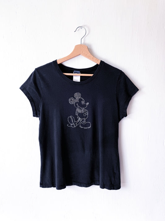 VINTAGE 00’s Bedazzled Mickey Tee - L/XL