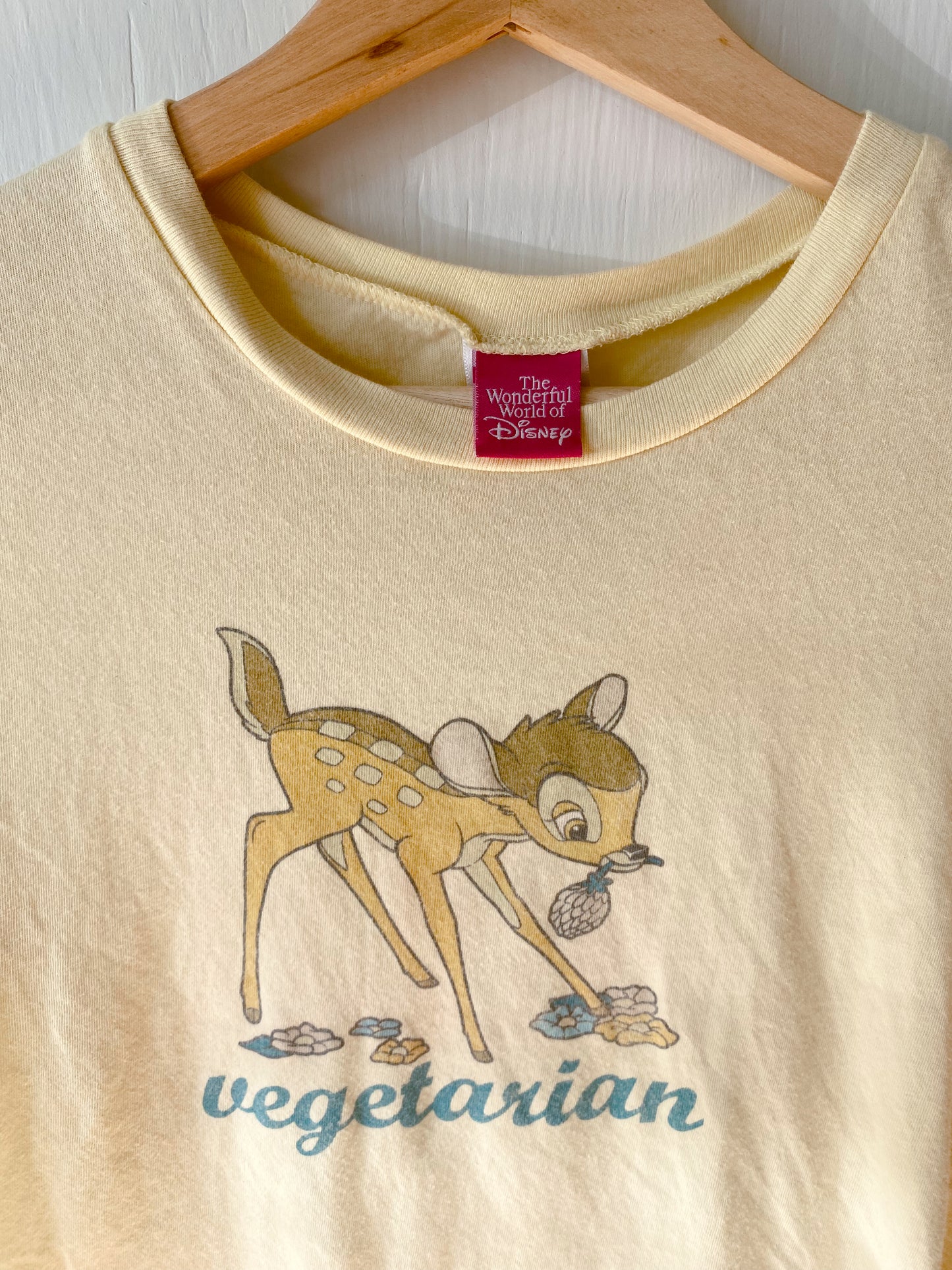 VINTAGE Bambi Vegetarian Tee - Jrs L