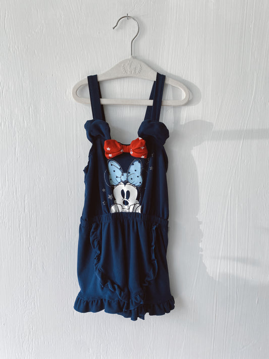 Minnie Patriotic Romper - 5T