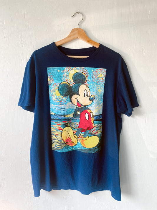 Mickey Starry Night Tee - L