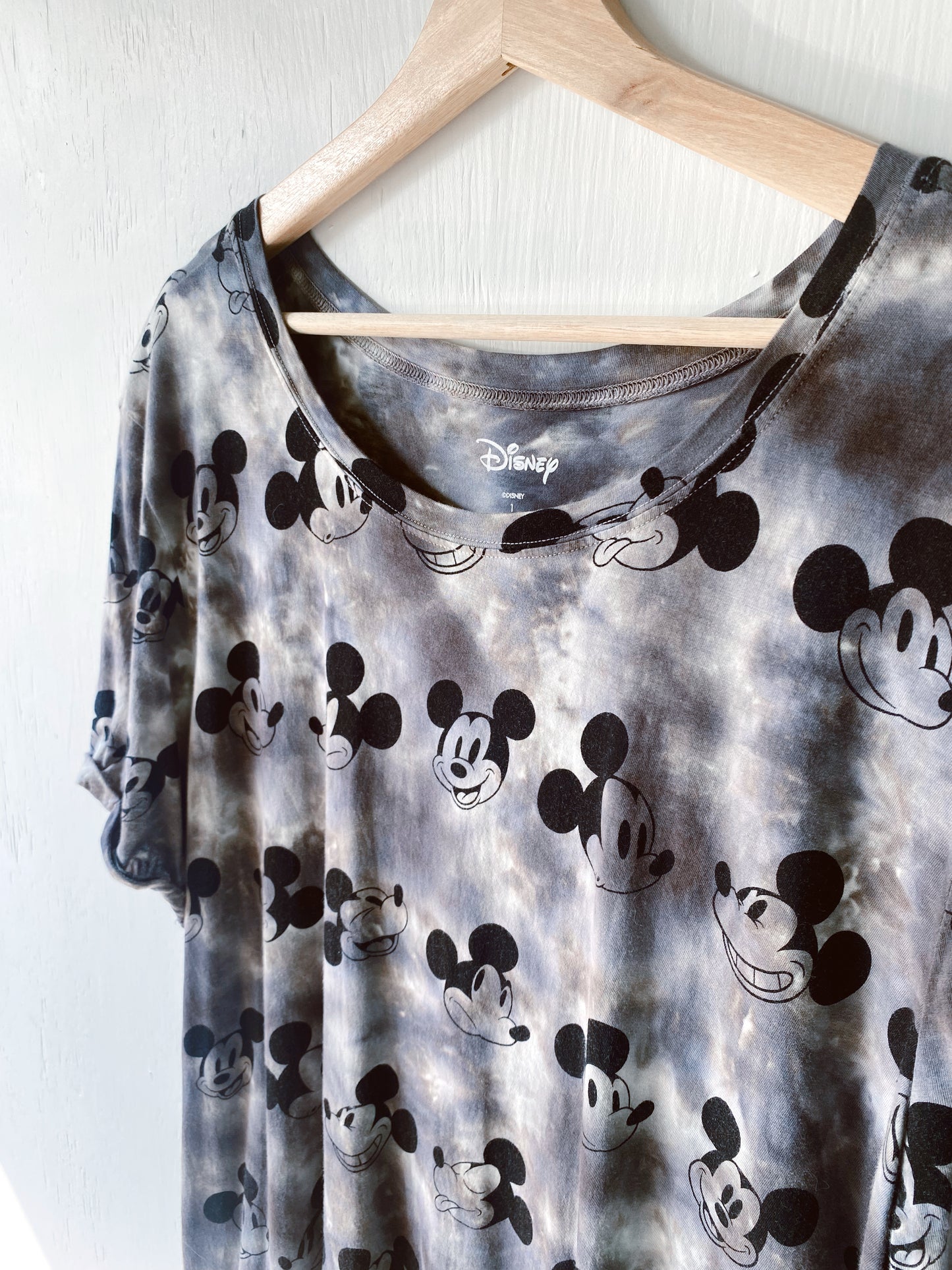 Tye Dye Mickey Faces Top - 1X